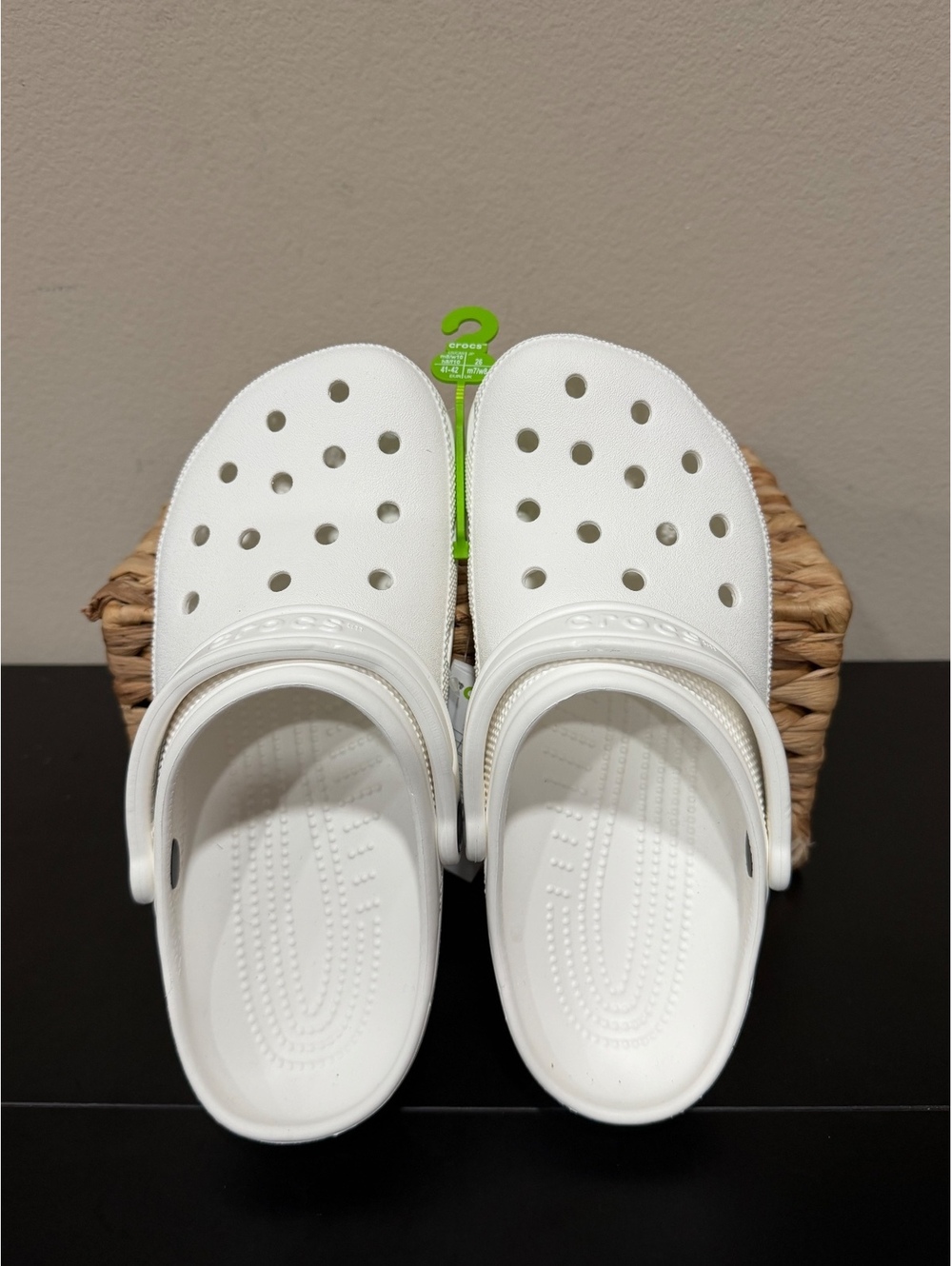 Size 8M/10 Women - Crocs Classic Clogs “White”